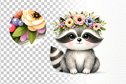 Watercolor Woodland Animals Clipart, an Animal Illustration by Nicolle's Colorful Art (Thumbnail 6 of 7)
