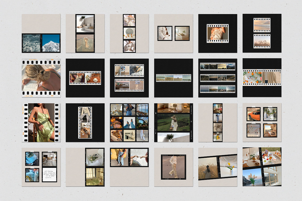 200 Film Frames & Instant Templates, a Social Media Template by Feel This (Photo 22 of 32)
