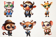 Back to school animals teacher PNG, an Animal Illustration by RobertsArt (Thumbnail 3 of 7)