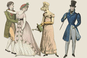 Jane Austen Regency Clipart Set, an Illustration by ephemoire (Thumbnail 2 of 4)