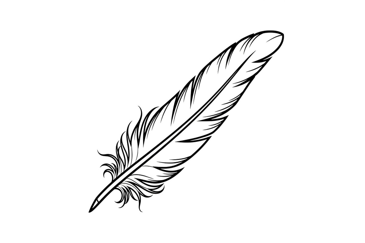 Vintage Feather Swirl SVG Bundle, an Illustration by Creativeshirt (Photo 16 of 31)
