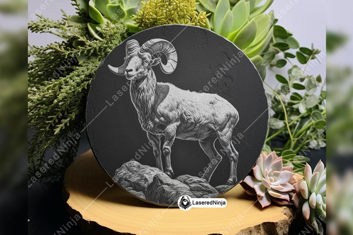 Ram Sheep Bighorn Male Goat Breed, a Background Graphic by LaseredNinja (Photo 4 of 7)
