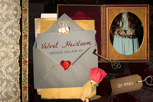 Velvet Heirloom: Museum Collage Kit
