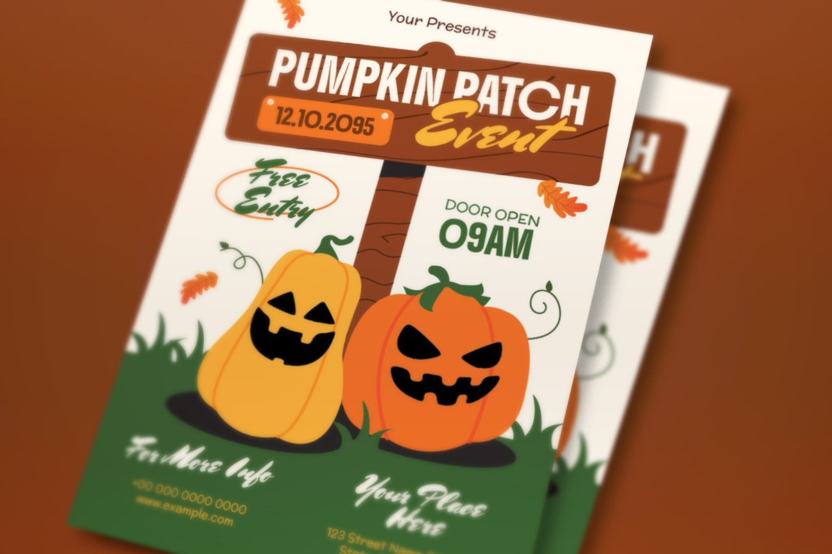 Pumpkin Patch Event Flyer preview 2