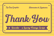 Rovelio – A Sporty Vintage Font, a Script Font by Tiptop Graphic (Thumbnail 9 of 9)
