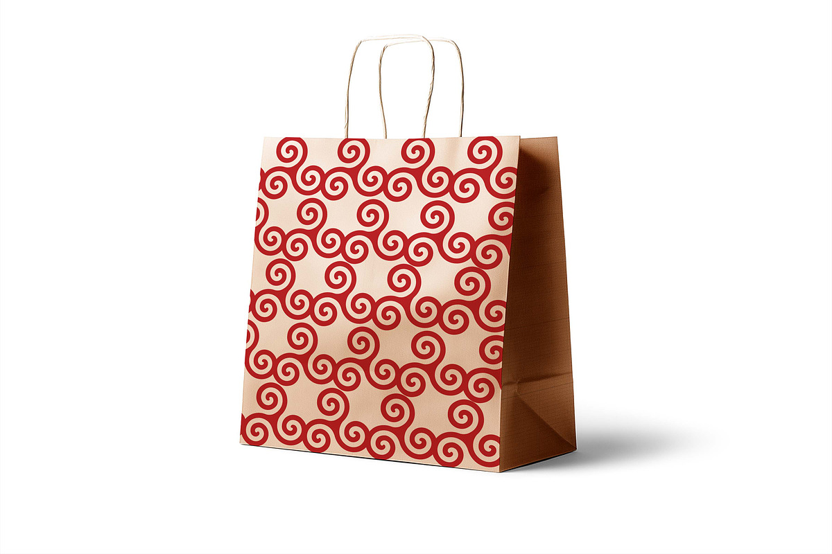 Seamless Pattern Red Spirals, a Pattern Graphic by Viktorijareut (Photo 3 of 5)