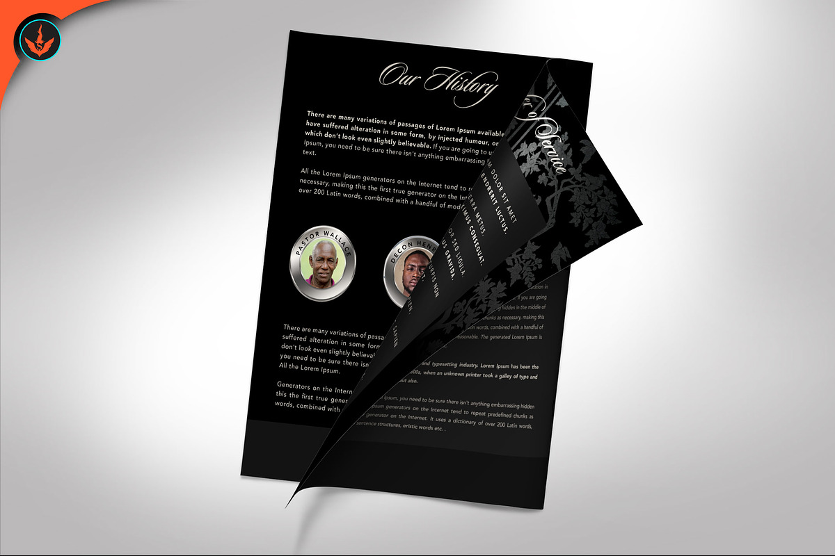 Black and Silver Pastor Anniversary, a Brochure Template by SeraphimChris (Photo 5 of 6)
