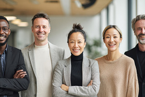 Group of people standing in office, a Photo by Beautiful things