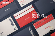 Envelope Mockup Set 01, a Household Mockup by creatsy5 (Thumbnail 1 of 9)
