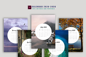 Calendar Templates 2026-2030, a Stationery Template by Design Zone