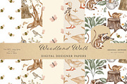 Woodland Walk Nursery Animals Set, an Animal Illustration by Pati Paints (Thumbnail 4 of 5)