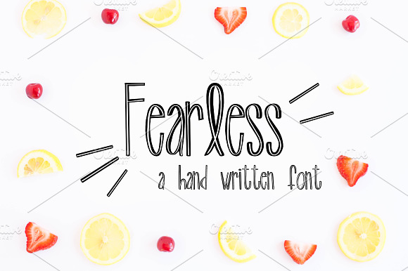 FEARLESS Hand Written Font preview 7