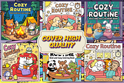 Cozy Routine Coloring Pages – Kawaii, an Animal Illustration by Ink Gallery (Thumbnail 3 of 4)