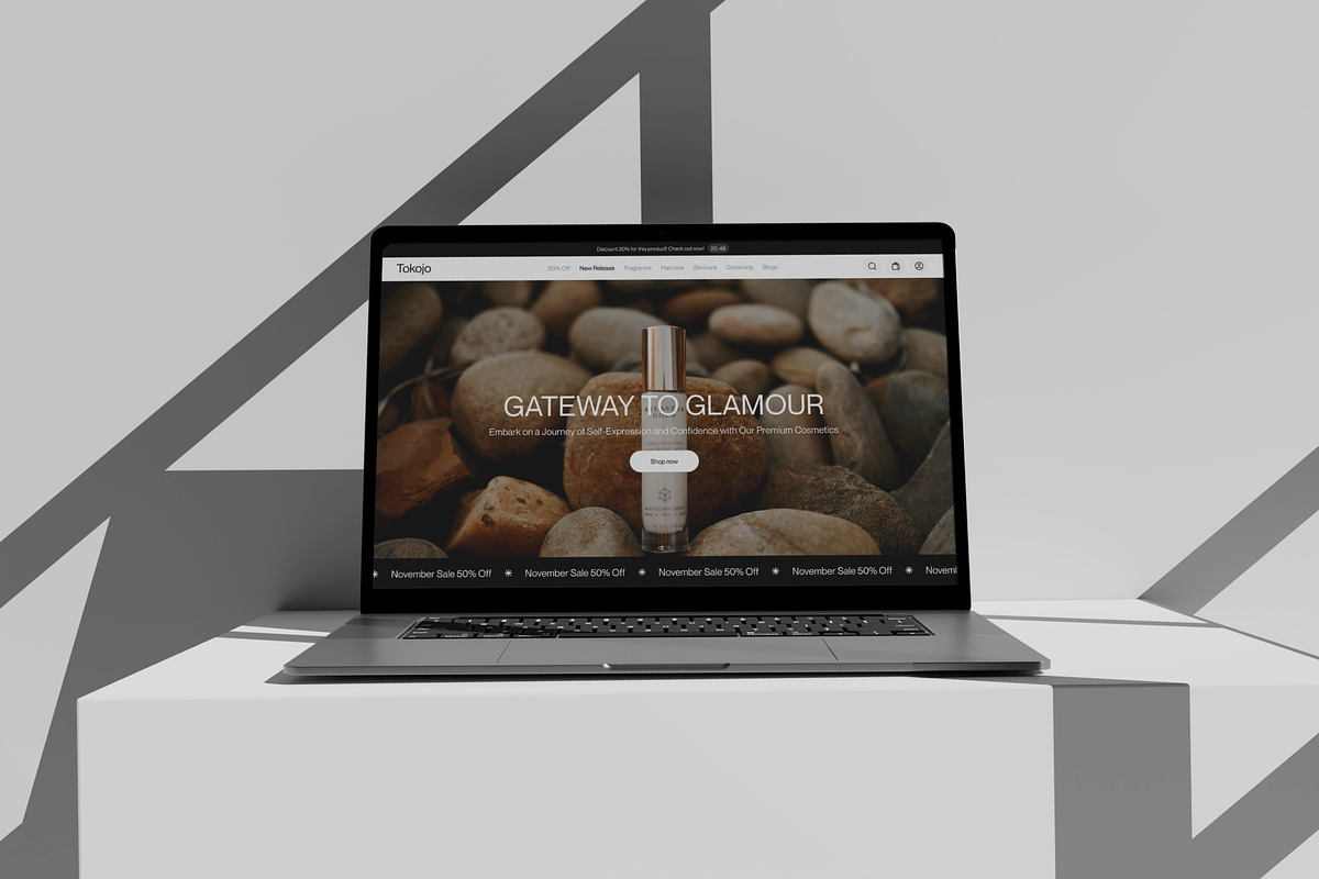 Tokojo - E-commerce Website UI KIt, a Device Mockup by Odama (Photo 5 of 6)