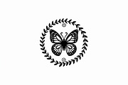 Butterfly Laurel Wreath Bundle, an Illustration by Designs_River (Thumbnail 4 of 7)