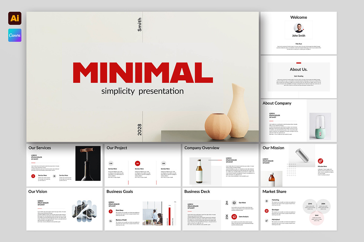 Creative Minimal Presentation, a Presentation Template by E-Type (Photo 1 of 5)