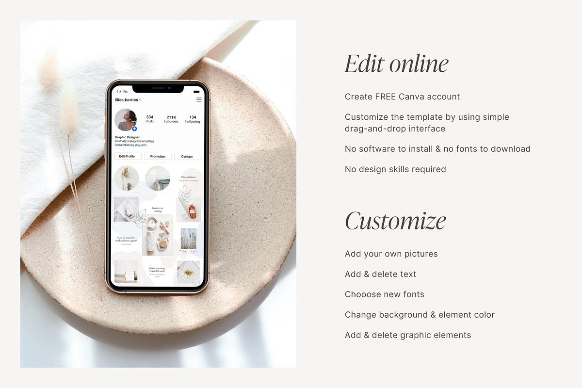 Canva Instagram Puzzle template, a Social Media Template by ...