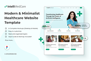 Healthcare Website Template in Figma, an UI Kit Template by LoyolDesigns (Thumbnail 1 of 4)
