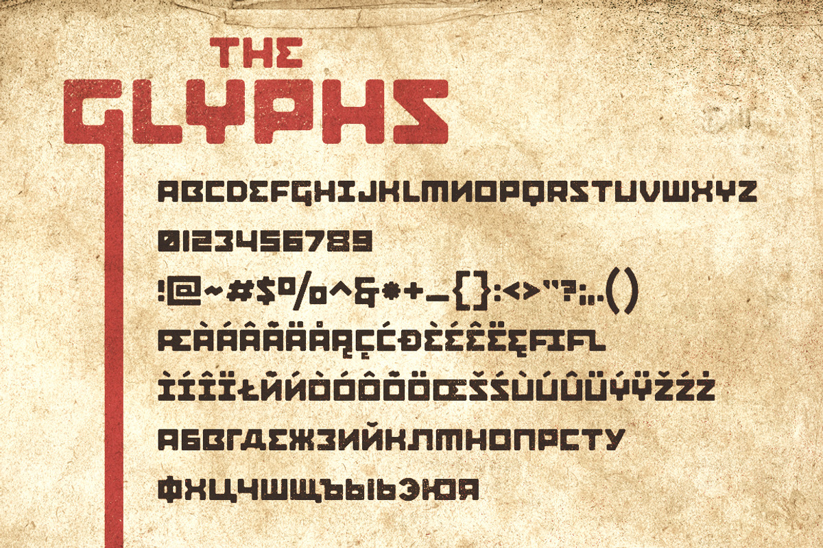Planet Rouge Display Font preview 5