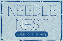 Needle Nest Font