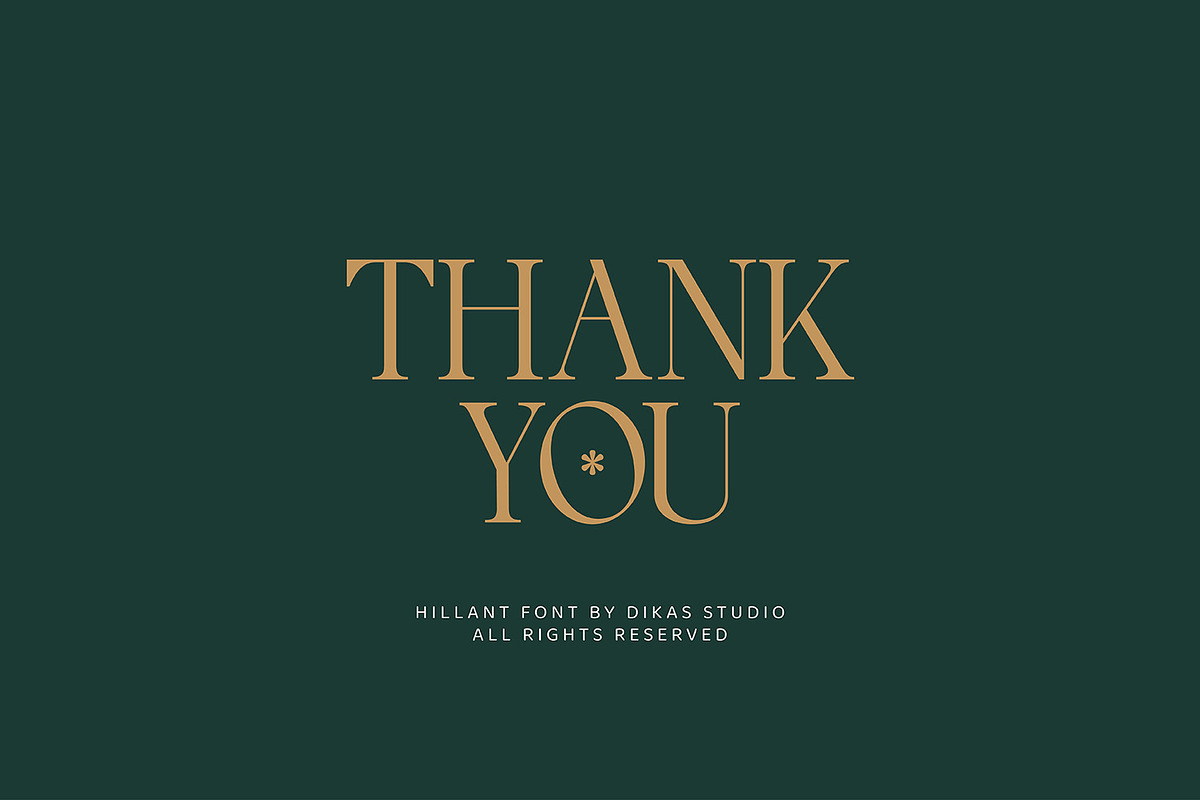 Hillant - Elegant Condensed Serif, a Serif Font by Dikas Studio (Photo 9 of 9)