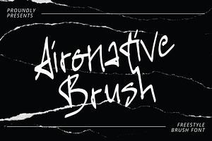 Aironative - Freestyle Brush Font