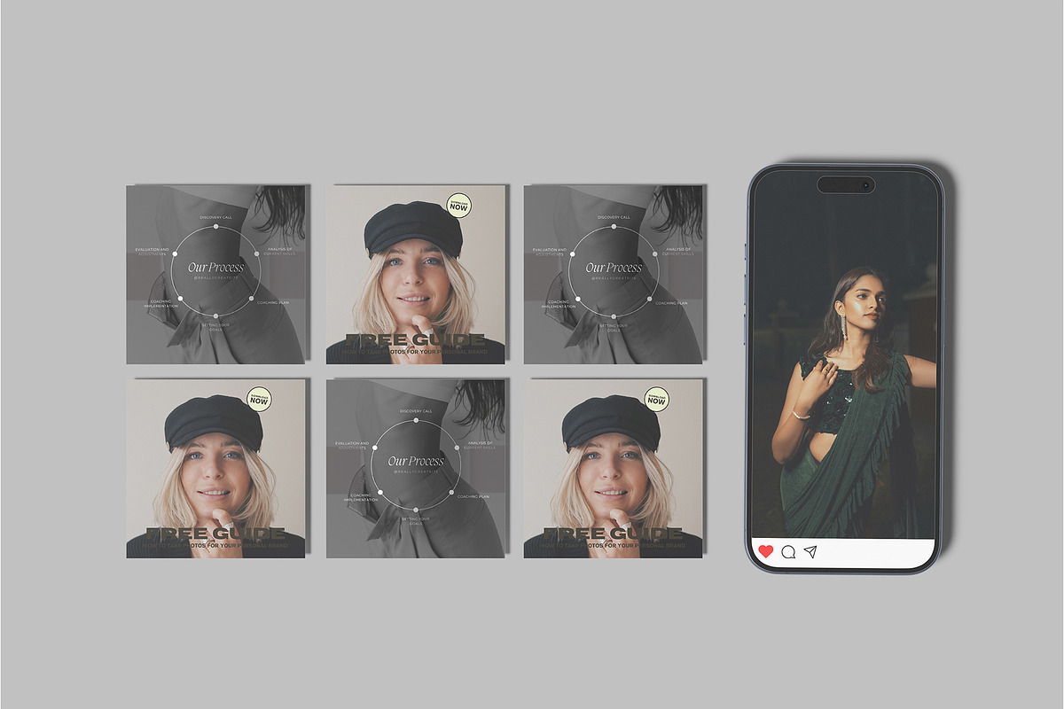 Social Media Post Mockup, an iPhone Mockup by lamorastudio (Photo 7 of 11)