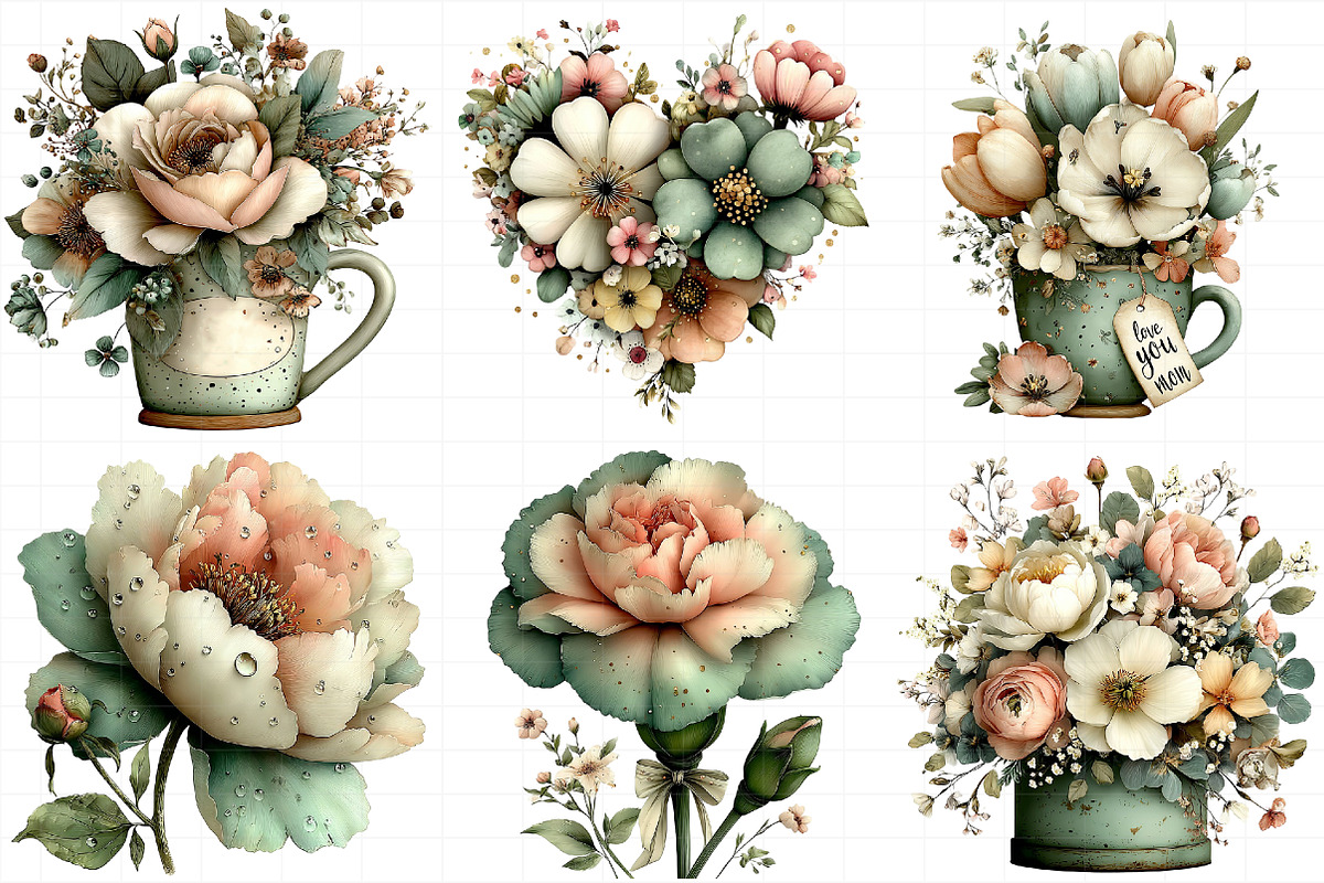 Mother's Day Flower Clipart, an Illustration by Daily.Designs (Photo 5 of 8)