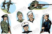 RTRO U.S. Armed Forces 1, an Illustration by RTRO Stock (Thumbnail 2 of 5)