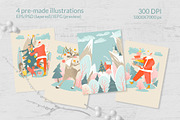 Christmas party in the forest, a Background Graphic by Masha Naidzionysheva (Thumbnail 2 of 7)