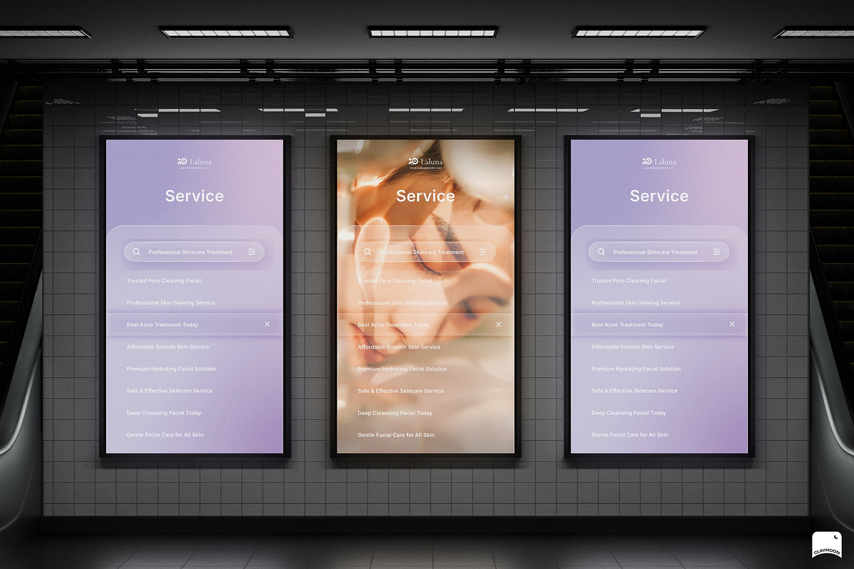 Liquid Glass Search Suggestion Ad, a Print Template by Claymoon Lab (Photo 1 of 4)