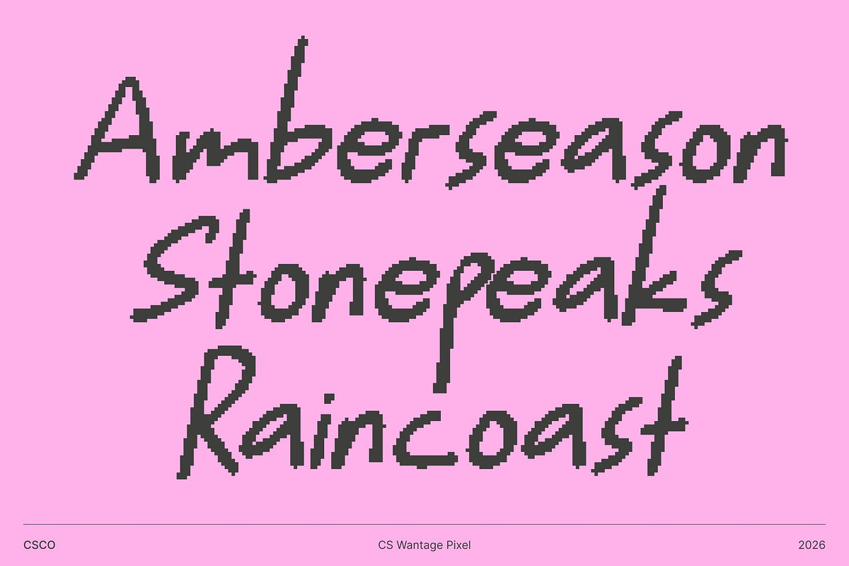 CS Wantage Pixel, a Handwritten Font by Craft Supply Co. (Photo 2 of 8)