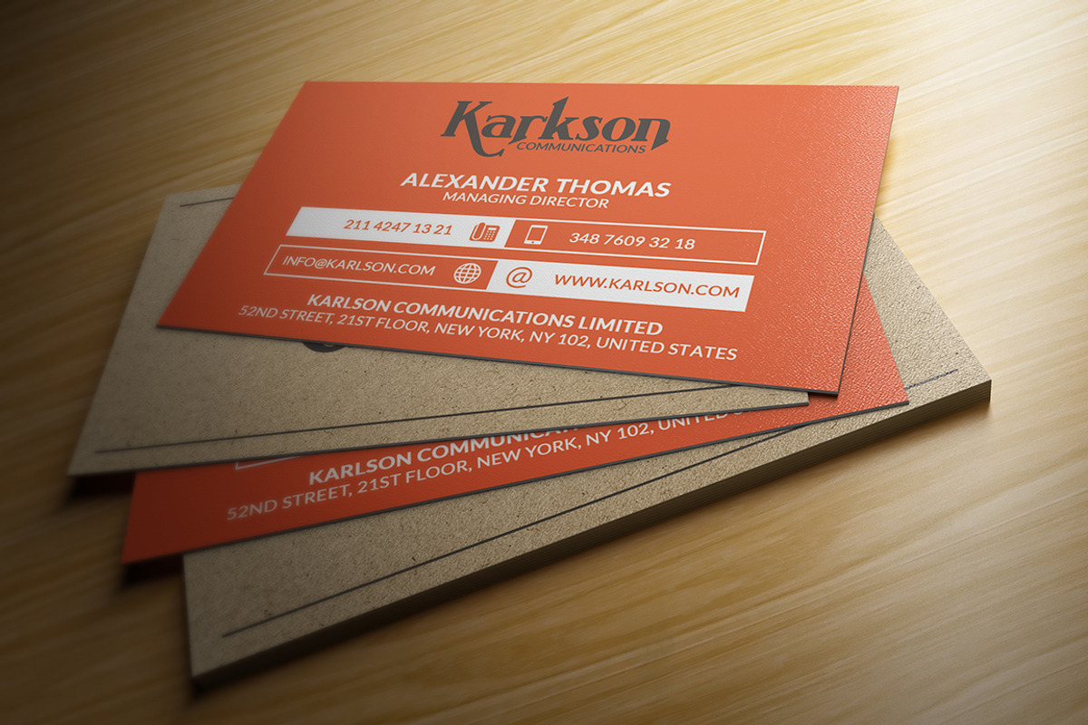 Modern Kraft Paper Business Card, a Business Card Template by Marvel (Photo 3 of 4)