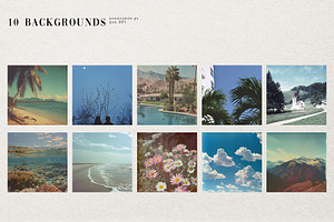 Palm Springs Collage Creator Set