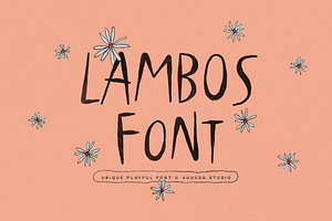 Lambos, a Sans Serif Font by vuuuds