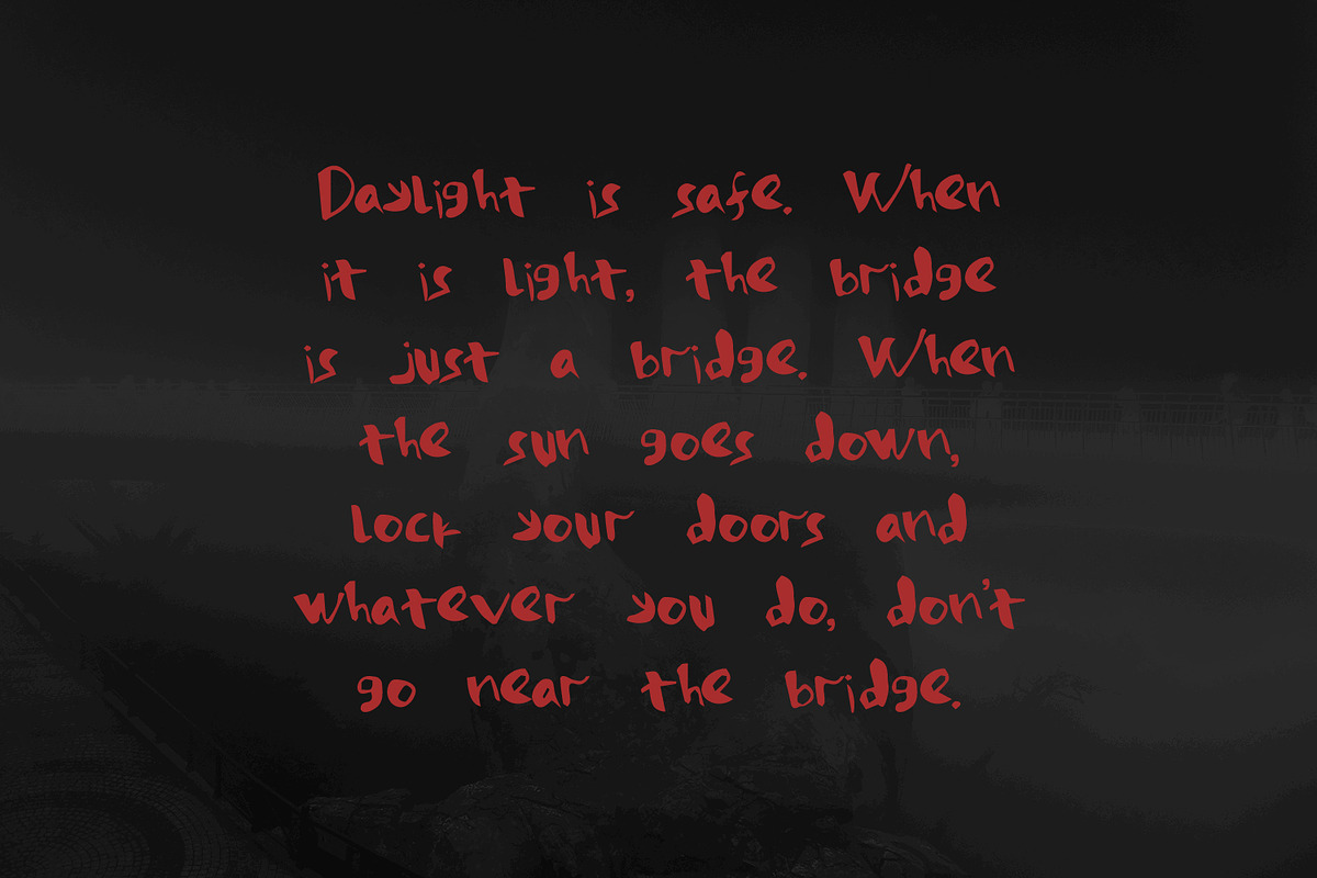 Hitdark Handwritten Font, a Handwritten Font by Maulana Creative (Photo 7 of 7)