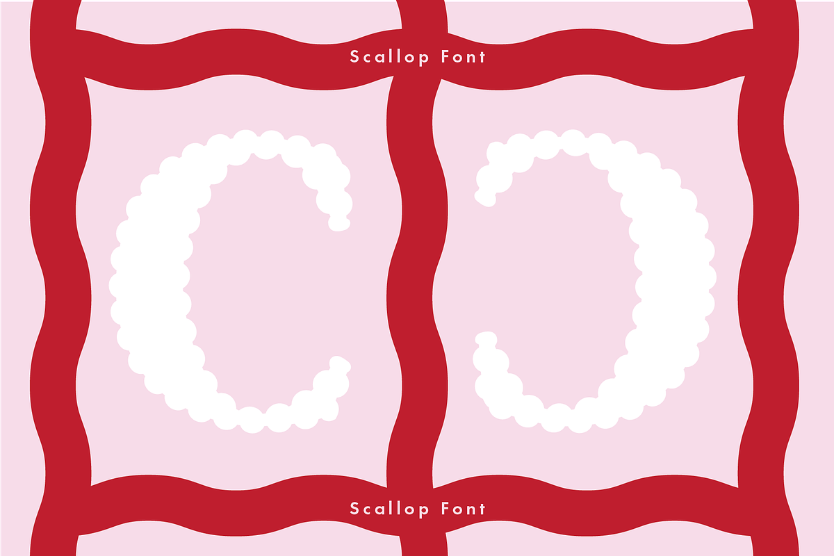 Scallop Display Font, a Serif Font by Emma Make
