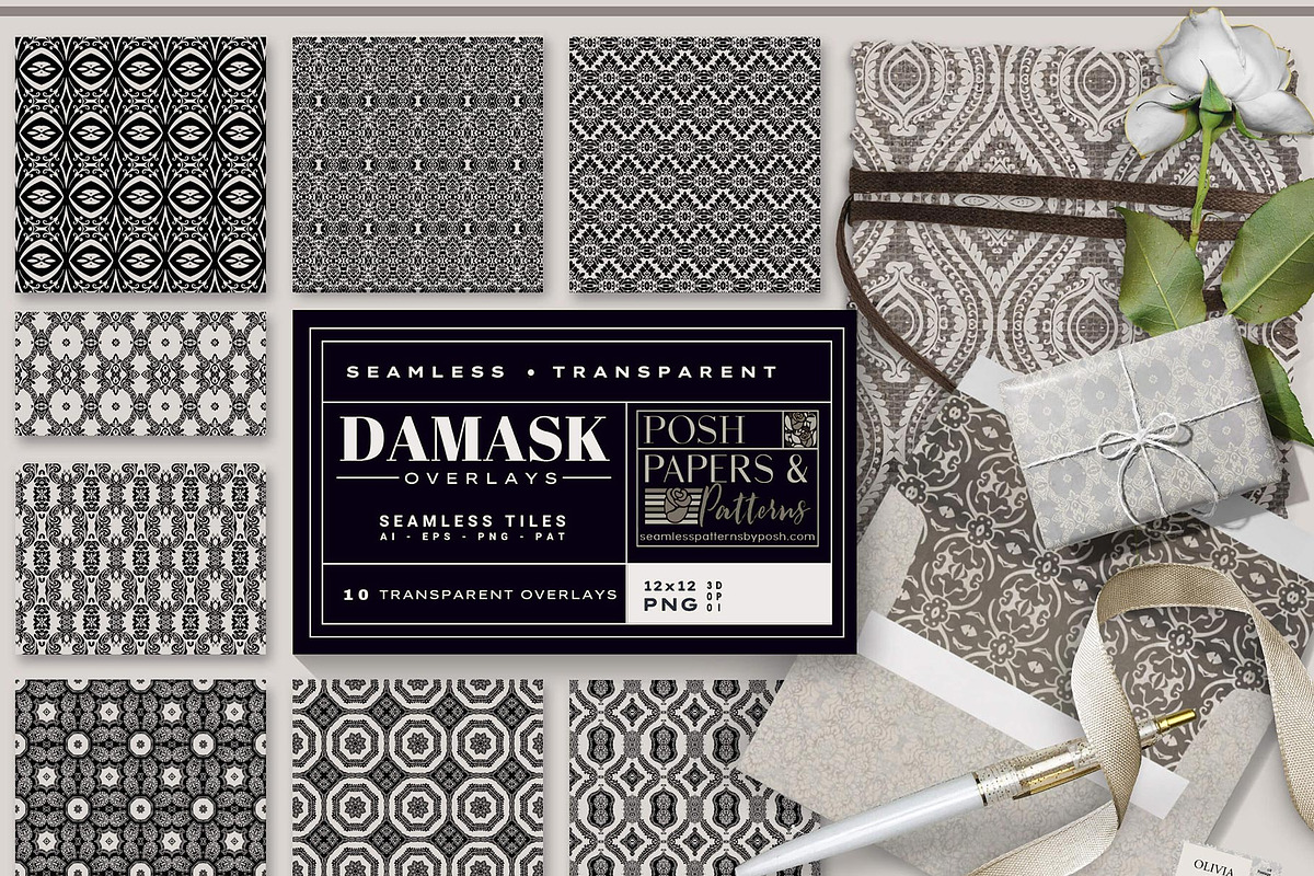 Vintage Ephemera Old Papers Bundle, a Pattern Graphic by Posh Papers & Patterns (Photo 15 of 24)