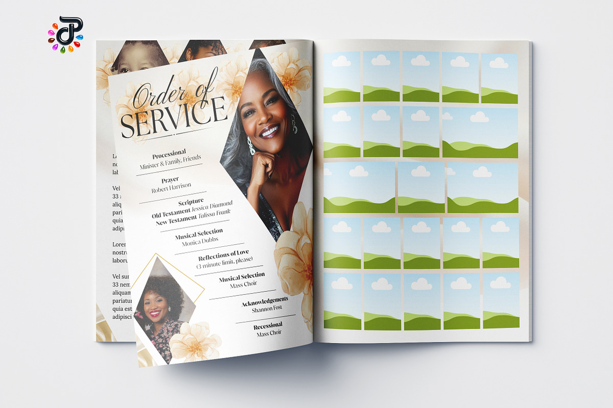 Elegant Canva Obituary Template, a Brochure Template by Protech Design ENT (Photo 7 of 9)