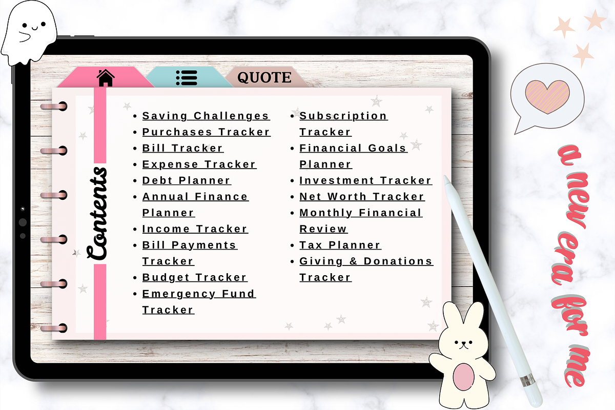 Simple Savings Planner, a Templates & Theme by bellaROSEworkshop (Photo 4 of 5)