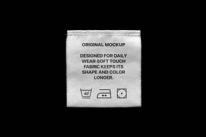 Quad Clothing Tag Mockup, a Product Mockup by Design Squad