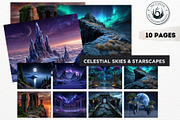 Fantasy RPG Backdrop Digital Papers, an Illustration by ThatsDesignArt (Thumbnail 7 of 10)