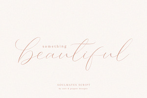 NEW Soulmates Script Font