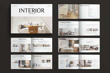 Interior Lookbook Template Landscape, a Brochure Template by E-Type