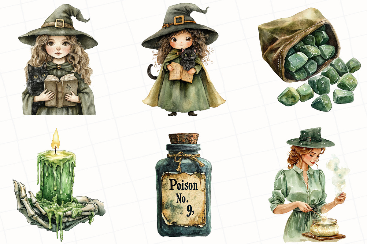 Halloween Sublimation Clipart, an Illustration by OK Design (Photo 2 of 5)
