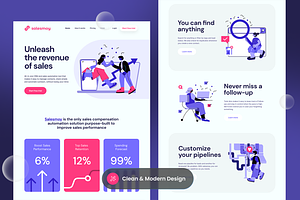 Salesmoy Landing Page Template