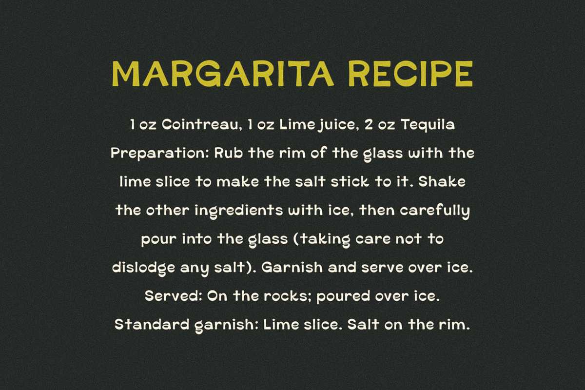 Tequila, a Sans Serif Font by Bruised Goods (Photo 5 of 6)