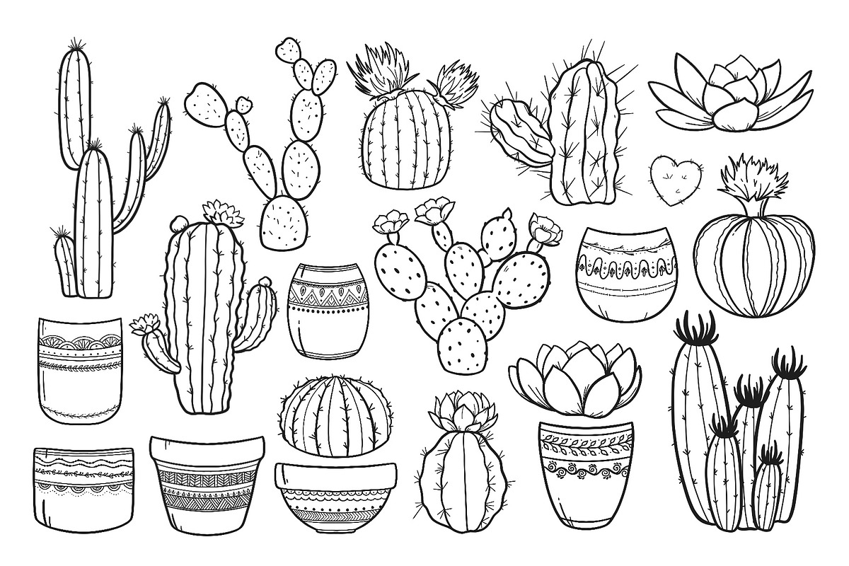 Cactus, Succulent Pot SVG PNG Bundle, an Object Graphic by ArtGiftsStudio (Photo 3 of 4)