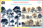 Procreate Tree Stamps, a Brush Add-On by Cozy Brushery (Thumbnail 3 of 7)