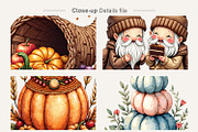 Fall Harvest & Winter Gnome Clipart, an Illustration by Artnoy (Thumbnail 4 of 8)